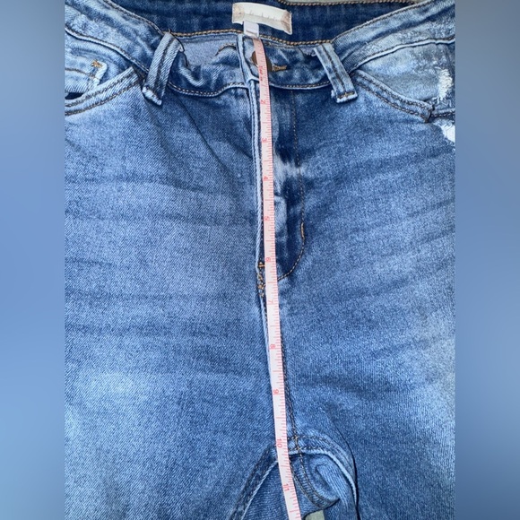 Altar’d State High Rise, distressed, super Flare Jeans size 28. GUC - Picture 10 of 13